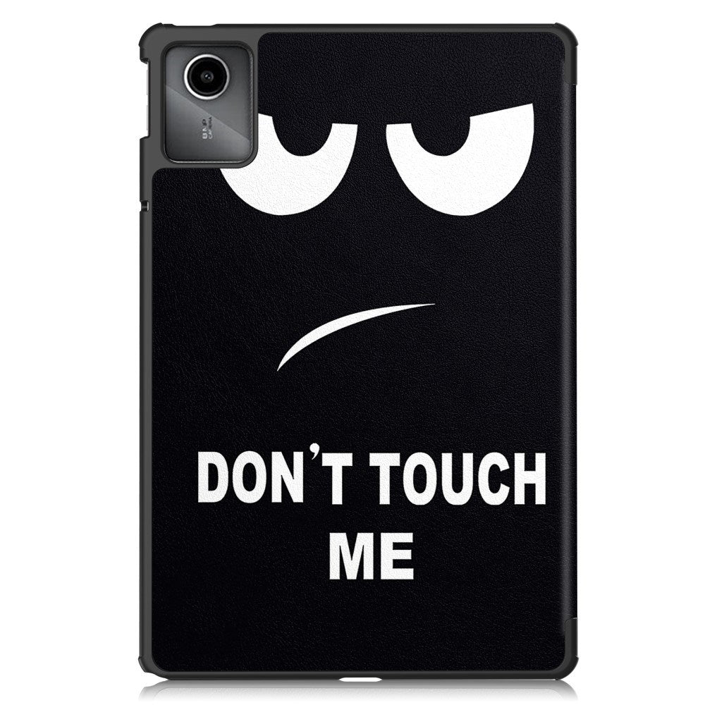 EIDERWOOD Lenovo Tab M11 Tri-Fold Kunstlæder Cover m. Vågeblus Funktion - "Don't Touch Me"