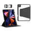 iPad Air 10.9-11" (2025-2020) / Pro 11" (2022-2018) Hybrid Flip Cover m. Kameralinse Beskyttelse & Pen Holder - Sort / Gennemsigtig