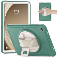 Samsung Galaxy Tab A9+ (Plus) Håndværker Cover m. Håndholder & Kickstand - Grøn