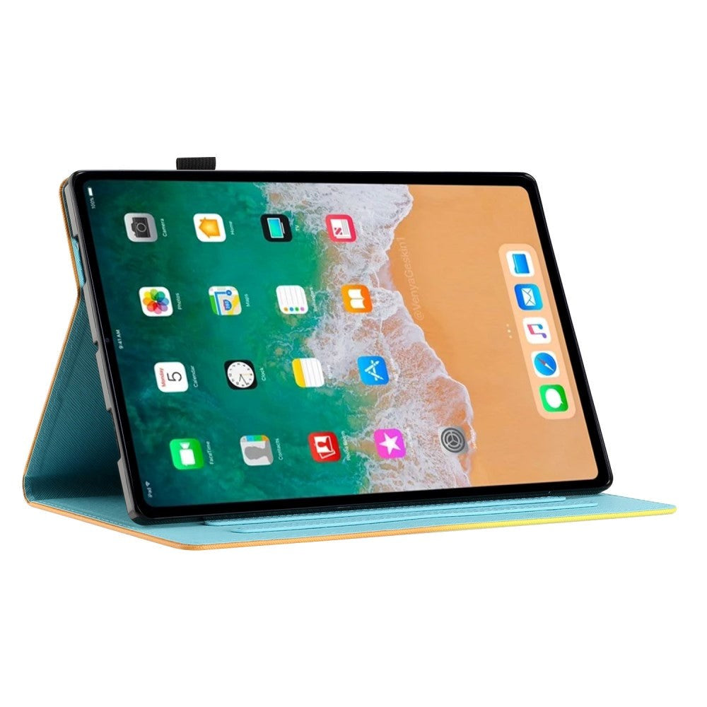 iPad 11" (2025) / iPad 10.9" (2024/2022) Læder Cover m. Ståfunktion & Kortholder - Kat