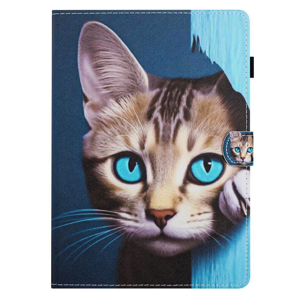 iPad 11" (2025) / iPad 10.9" (2024/2022) Læder Cover m. Ståfunktion & Kortholder - Kat