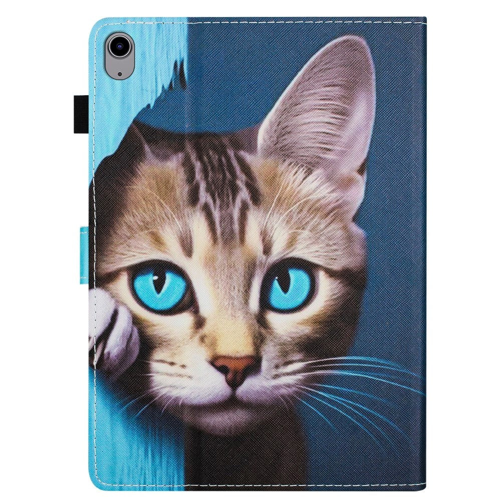 iPad 11" (2025) / iPad 10.9" (2024/2022) Læder Cover m. Ståfunktion & Kortholder - Kat