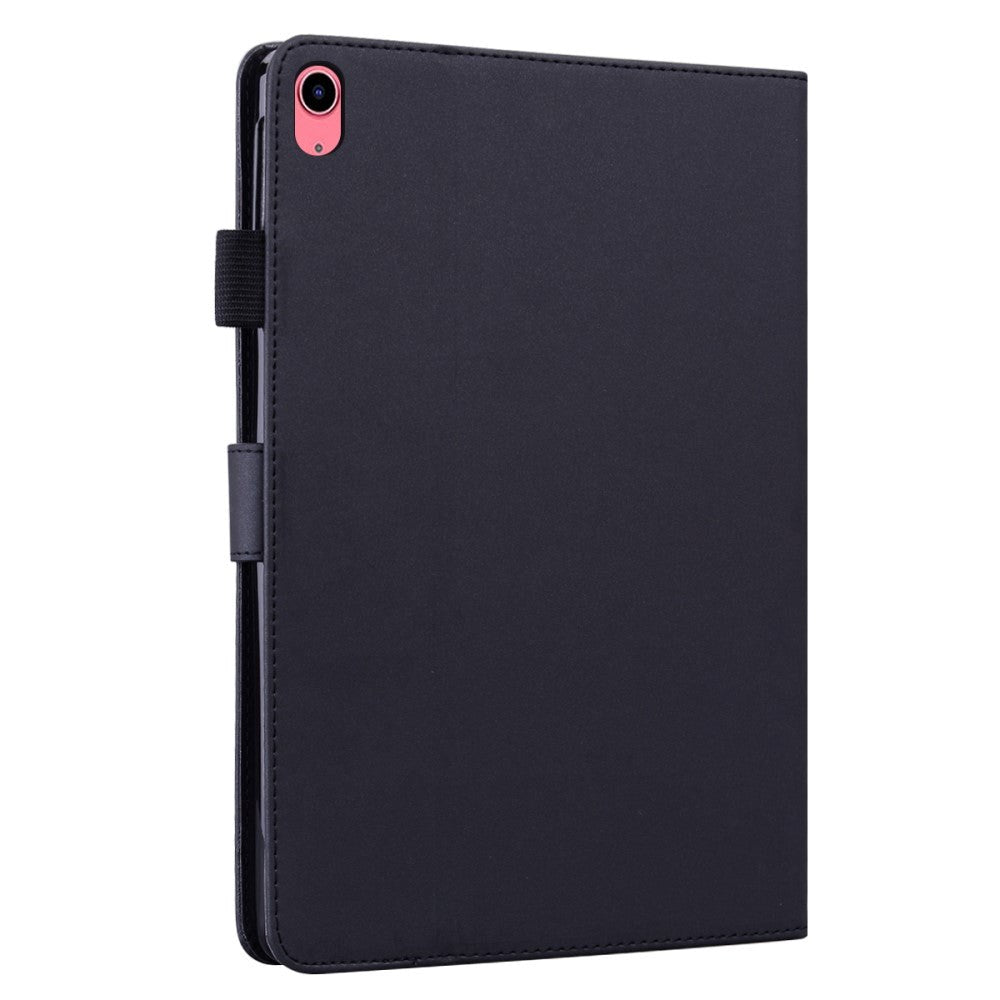 iPad 11" (2025) / iPad 10.9" (2024/2022) Læder Cover m. Dyremotiv - Sort