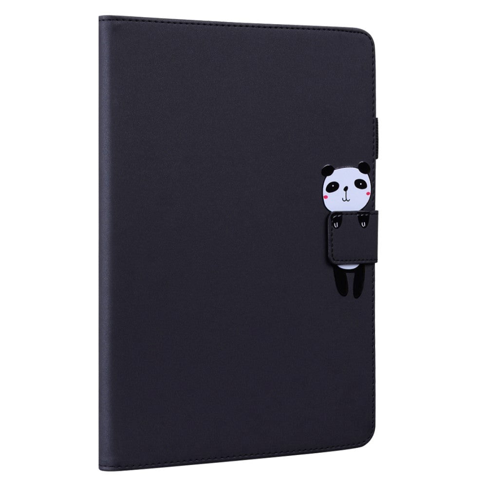 iPad 11" (2025) / iPad 10.9" (2024/2022) Læder Cover m. Dyremotiv - Sort