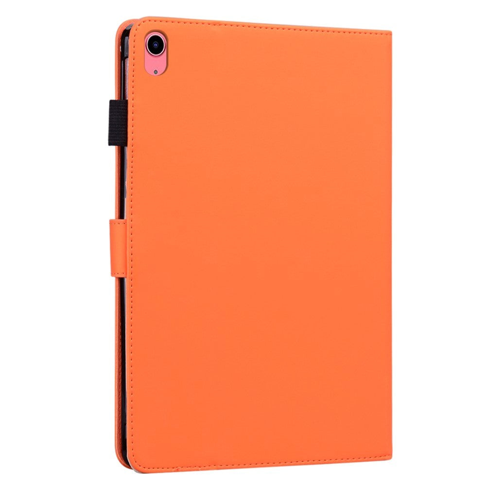 iPad 11" (2025) / iPad 10.9" (2024/2022) Læder Cover m. Dyremotiv - Orange