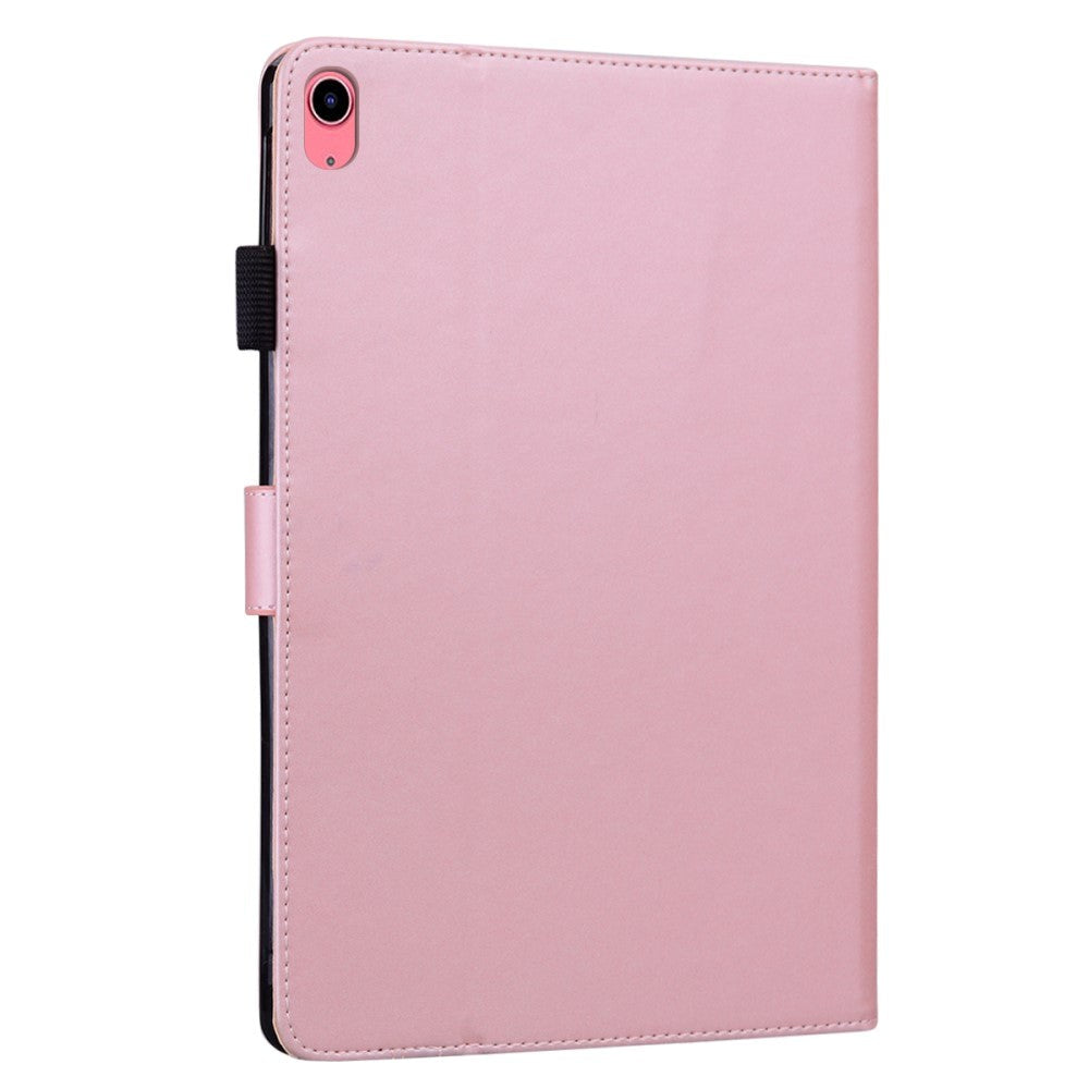 iPad 11" (2025) / iPad 10.9" (2024/2022) Læder Cover m. Dyremotiv - Lyserød