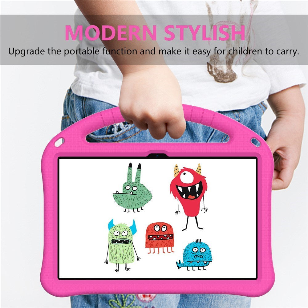 TCL Tab 10 Gen2 EIDERWOOD Børne Cover m. Håndtag & Ståfunktion - Lyserød