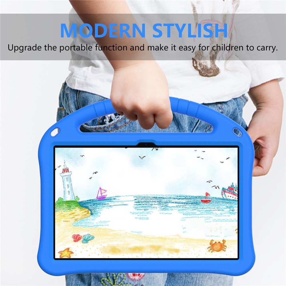 TCL Tab 10 Gen2 EIDERWOOD Børne Cover m. Håndtag & Ståfunktion - Blå