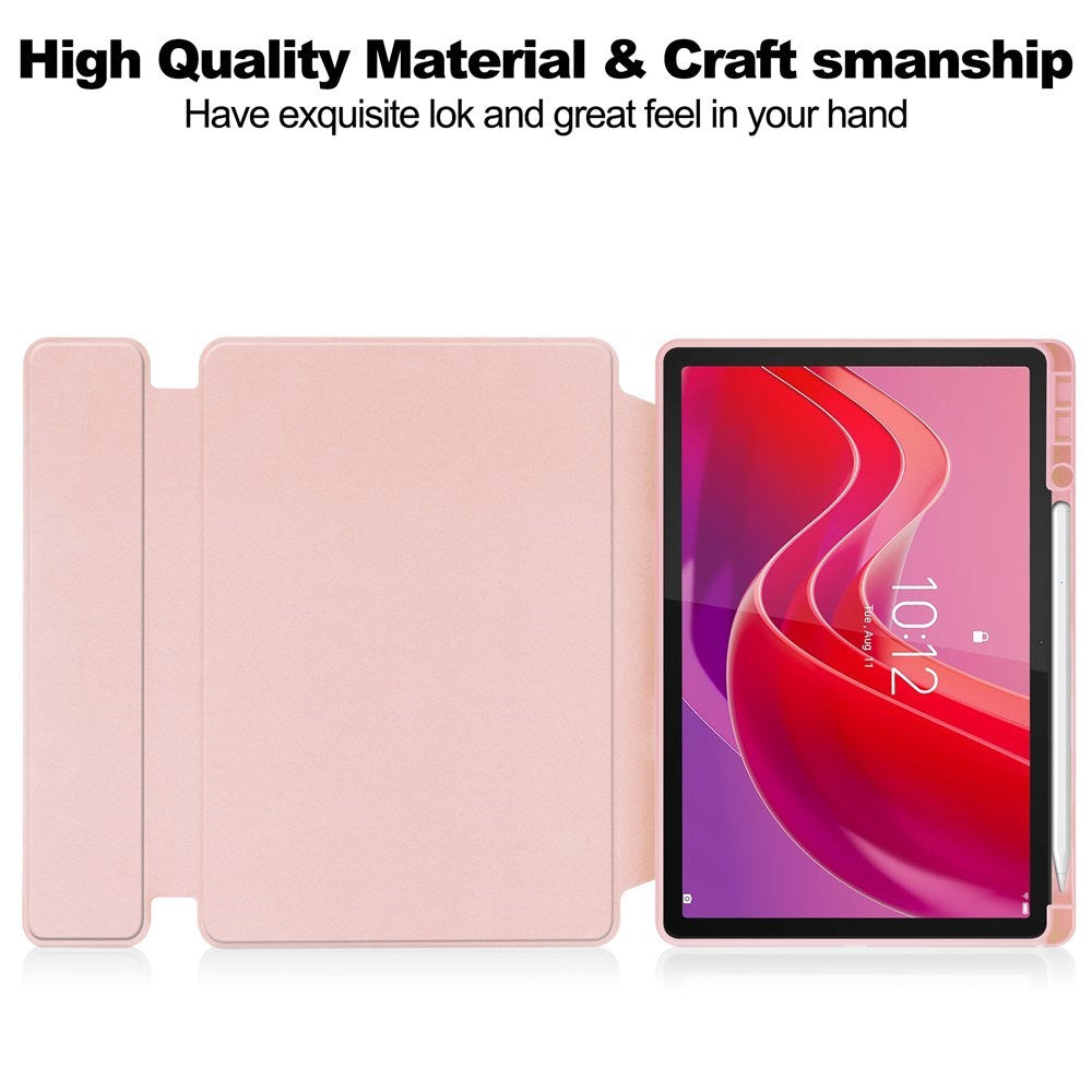 Lenovo Idea Tab 11" / Tab M11 EIDERWOOD Tablet Flipcover m. Stylus Pen Holder - Lyserød