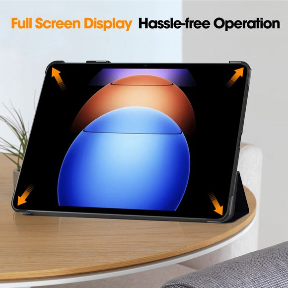 EIDERWOOD Xiaomi Pad 6S Pro Tri-Fold Kunstlæder Cover m. Vågeblus Funktion - "Don't Touch Me"