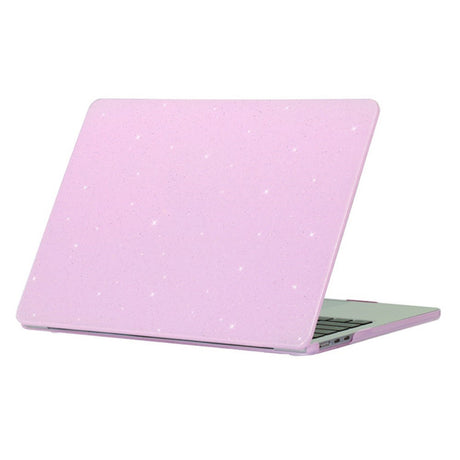 MacBook Air 15" M5/M4/M3/M2 (2026-2023) Hård Plastik Cover m. Glitter Design - Lilla