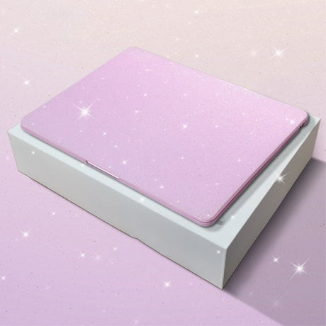 MacBook Air 15" M5/M4/M3/M2 (2026-2023) Hård Plastik Cover m. Glitter Design - Lilla