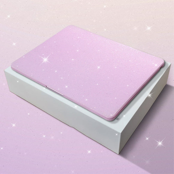 MacBook Air 15" M5/M4/M3/M2 (2026-2023) Hård Plastik Cover m. Glitter Design - Lilla