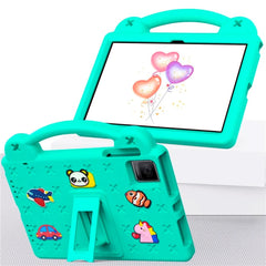 EIDERWOOD TCL Tab 10 Gen 2 / T-Mobile REVVL TAB Børne Cover m. Kickstand & Håndholder - Grøn