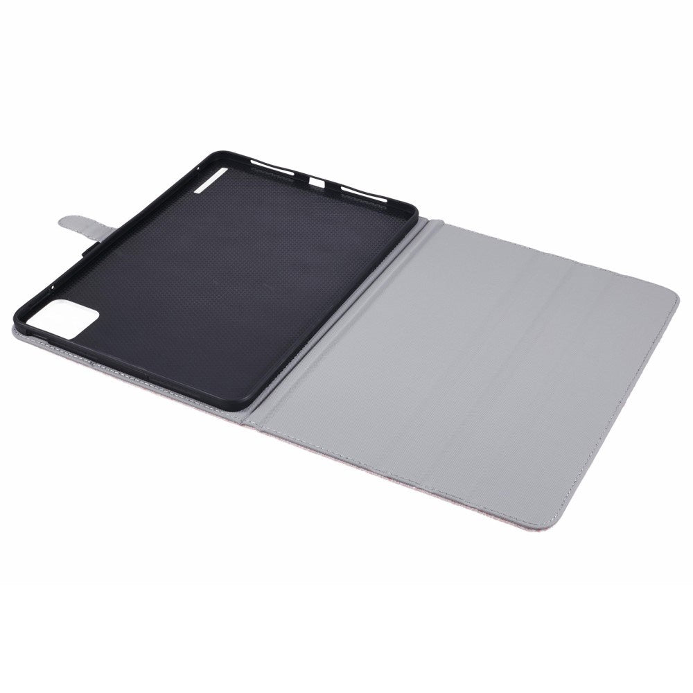 EIDERWOOD Xiaomi Pad 6S Pro Stofbetrukket Læder Cover m. Ståfunktion - Lyserød