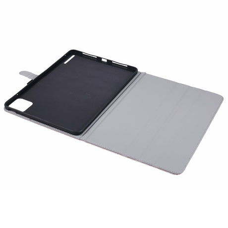 EIDERWOOD Xiaomi Pad 6S Pro Stofbetrukket Læder Cover m. Ståfunktion - Lyserød
