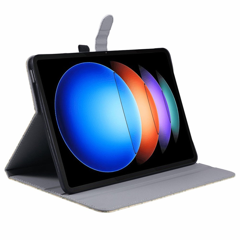 EIDERWOOD Xiaomi Pad 6S Pro Stofbetrukket Læder Cover m. Ståfunktion - Grøn