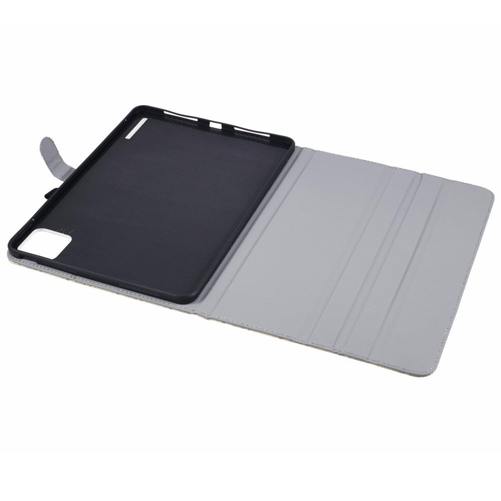 EIDERWOOD Xiaomi Pad 6S Pro Stofbetrukket Læder Cover m. Ståfunktion - Grøn