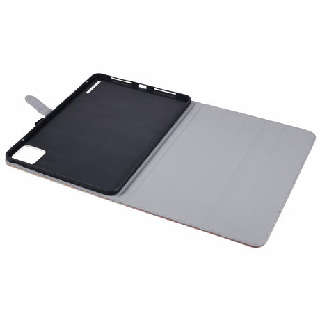 EIDERWOOD Xiaomi Pad 6S Pro Stofbetrukket Læder Cover m. Ståfunktion - Regnbue