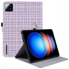 EIDERWOOD Xiaomi Pad 6S Pro Stofbetrukket Læder Cover m. Ståfunktion - Lilla