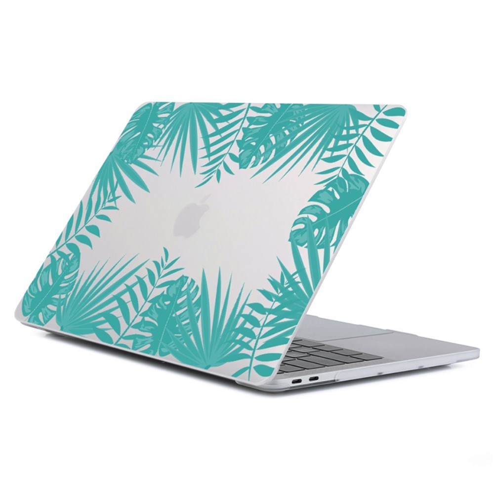 MacBook Air 15" M5/M4/M3/M2 (2026-2023) Hårdt Plastik Cover - Grønne Blade