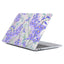MacBook Pro 16 M1/M2/M3/M4 (2021-2024) Hårdt Plastik Cover - Lyserød / Lilla Blomster