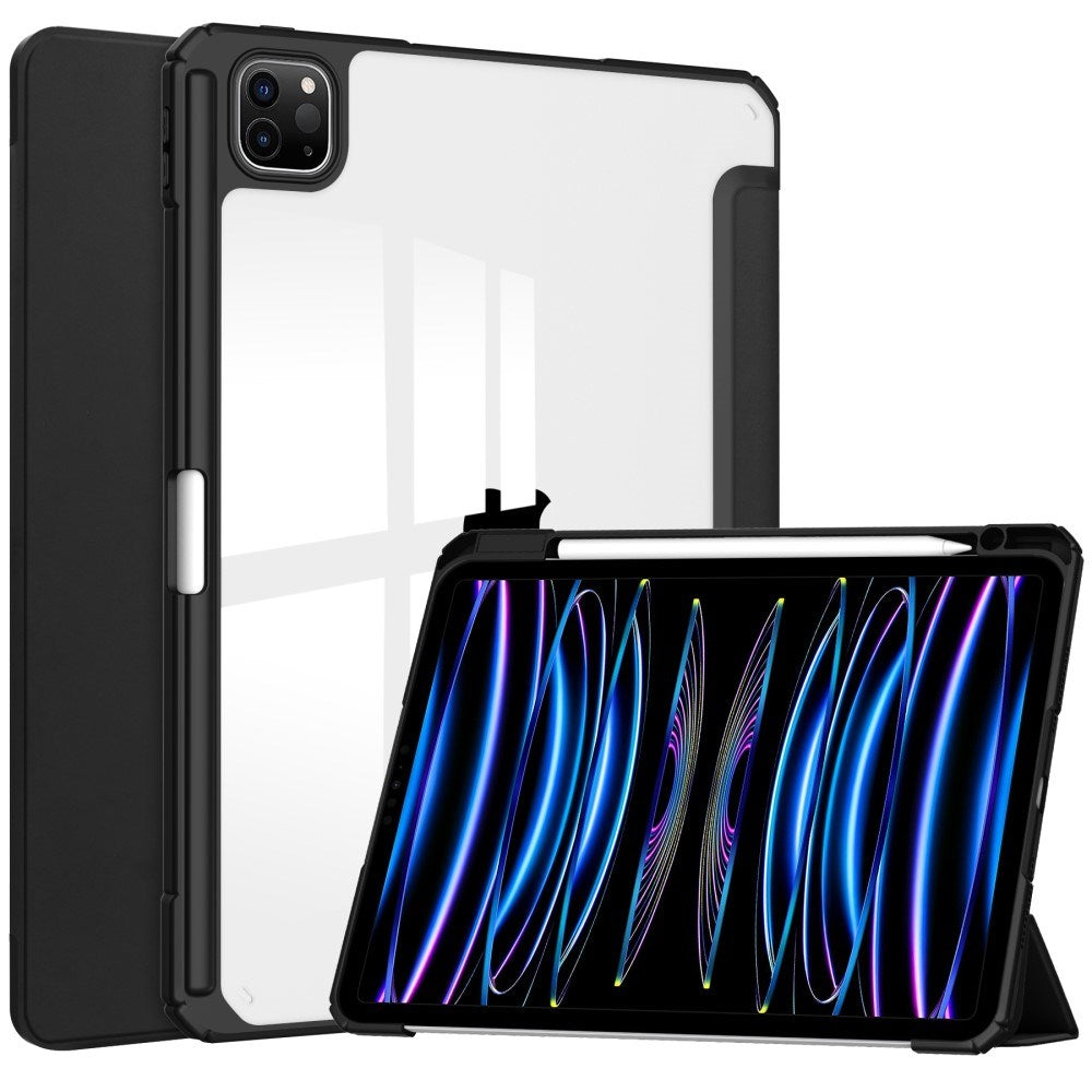 EIDERWOOD iPad Pro 11" (2025 / 2024) Hybrid Cover m. Pen Holder - Sort & Gennemsigtig