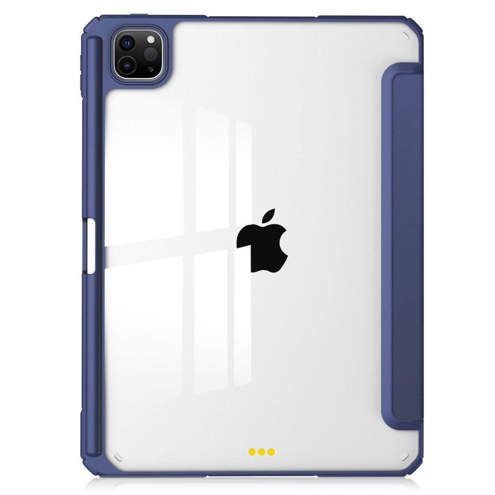 EIDERWOOD iPad Pro 11" (2025 / 2024) Hybrid Cover m. Pen Holder - Blå & Gennemsigtig