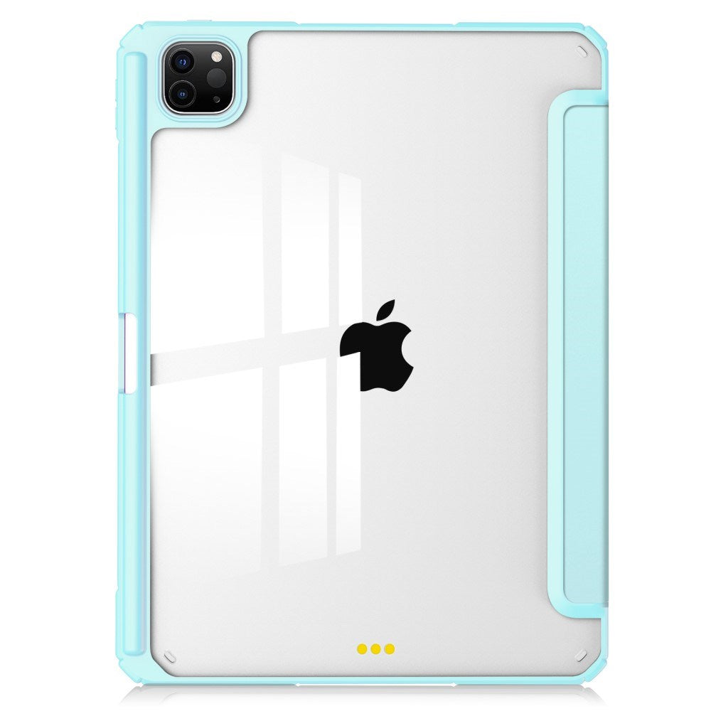 EIDERWOOD iPad Pro 11" (2025 / 2024) Hybrid Cover m. Pen Holder - Lyse Blå & Gennemsigtig