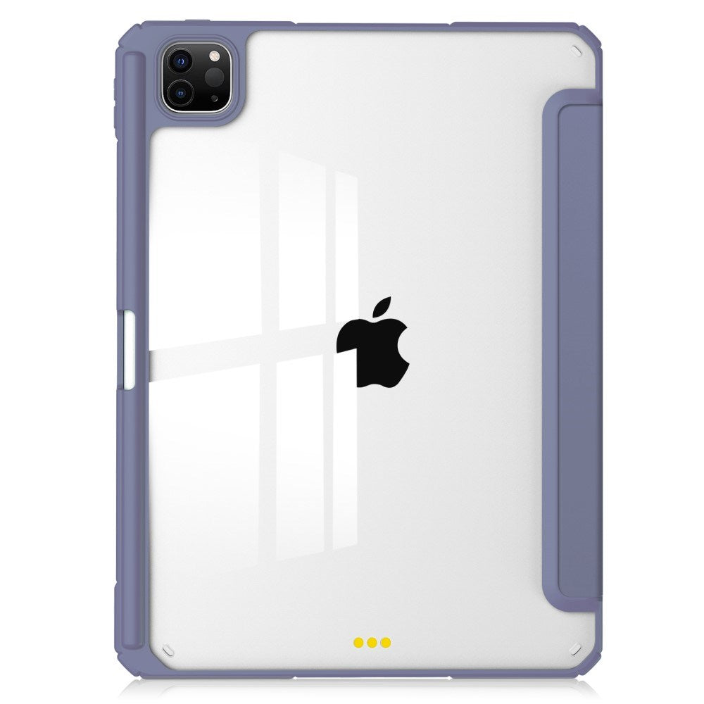 EIDERWOOD iPad Pro 11" (2025 / 2024) Hybrid Cover m. Pen Holder - Lilla & Gennemsigtig