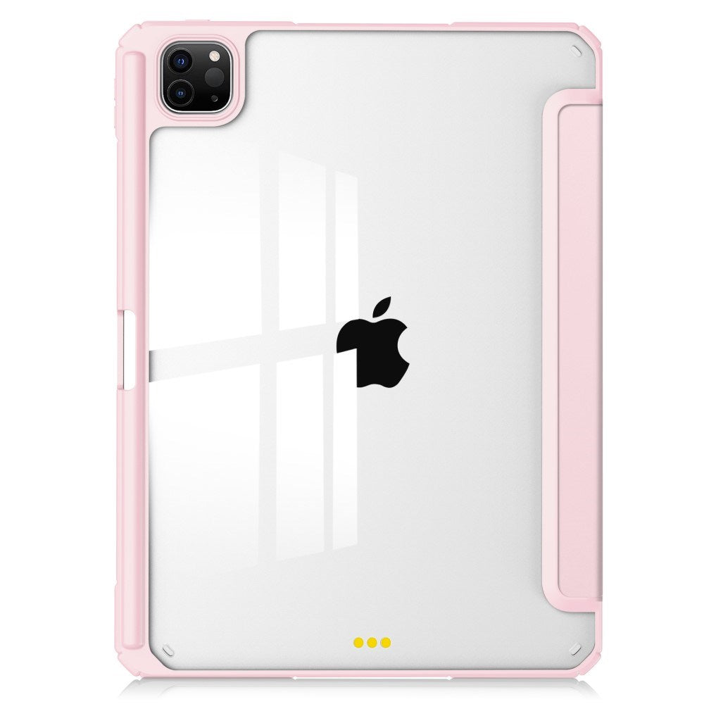EIDERWOOD iPad Pro 11" (2025 / 2024) Hybrid Cover m. Pen Holder - Pink & Gennemsigtig