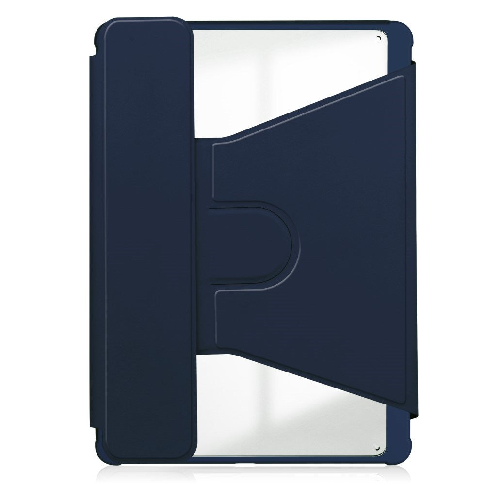 EIDERWOOD iPad Pro 11" (2025 / 2024) Hybrid Cover m. Roterende Ståfunktion - Gennemsigtig / Mørkeblå