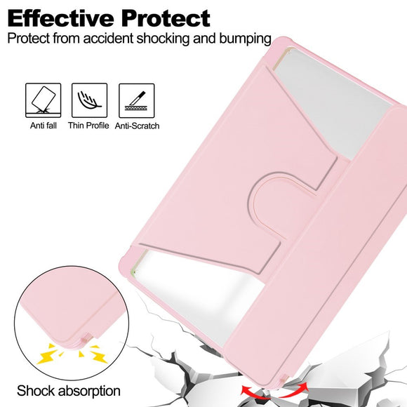 EIDERWOOD iPad Pro 11" (2025 / 2024) Hybrid Cover m. Roterende Ståfunktion - Gennemsigtig / Pink