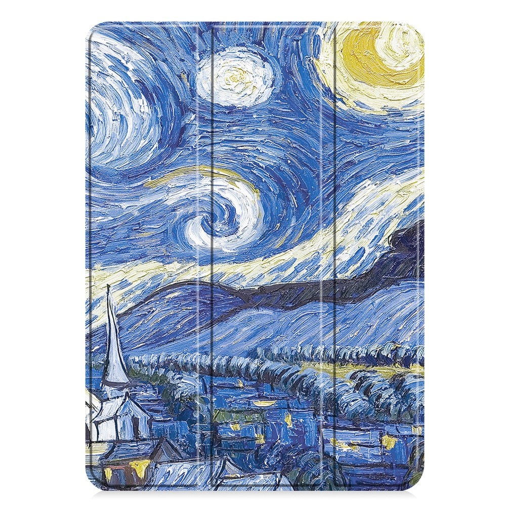 EIDERWOOD iPad Pro 11" (2025 / 2024) Tri-Fold Kunstlæder Cover m. Vågeblus Funktion - Himmel
