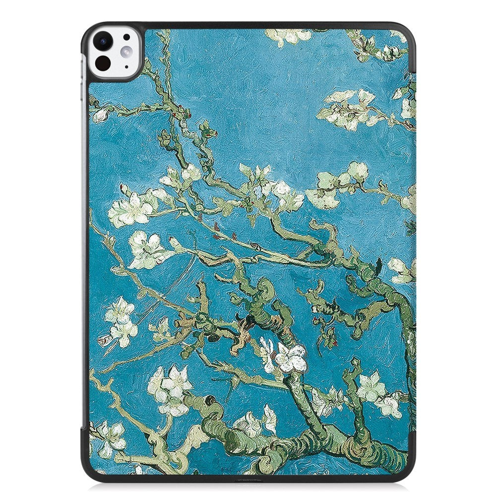 EIDERWOOD iPad Pro 11" (2025 / 2024) Tri-Fold Kunstlæder Cover m. Vågeblus Funktion - Blomstergrene