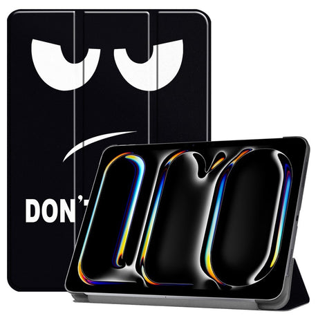 EIDERWOOD iPad Pro 11" (2025 / 2024) Tri-Fold Kunstlæder Cover m. Vågeblus Funktion - "Don't Touch Me"