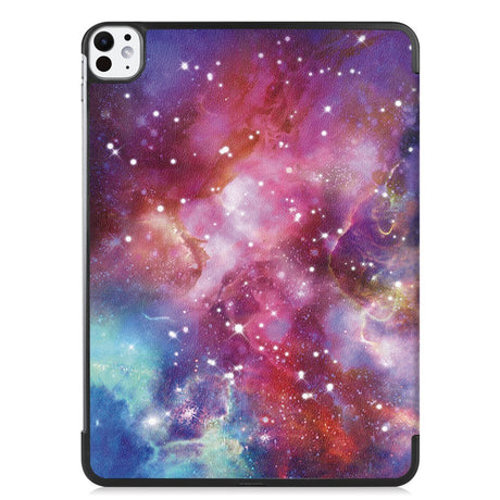 EIDERWOOD iPad Pro 11" (2025 / 2024) Tri-Fold Kunstlæder Cover m. Vågeblus Funktion - Galakse