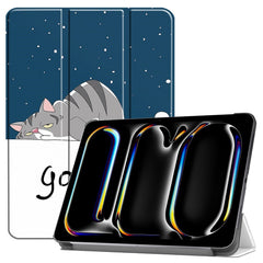 EIDERWOOD iPad Pro 11" (2025 / 2024) Tri-Fold Kunstlæder Cover m. Vågeblus Funktion - Kat