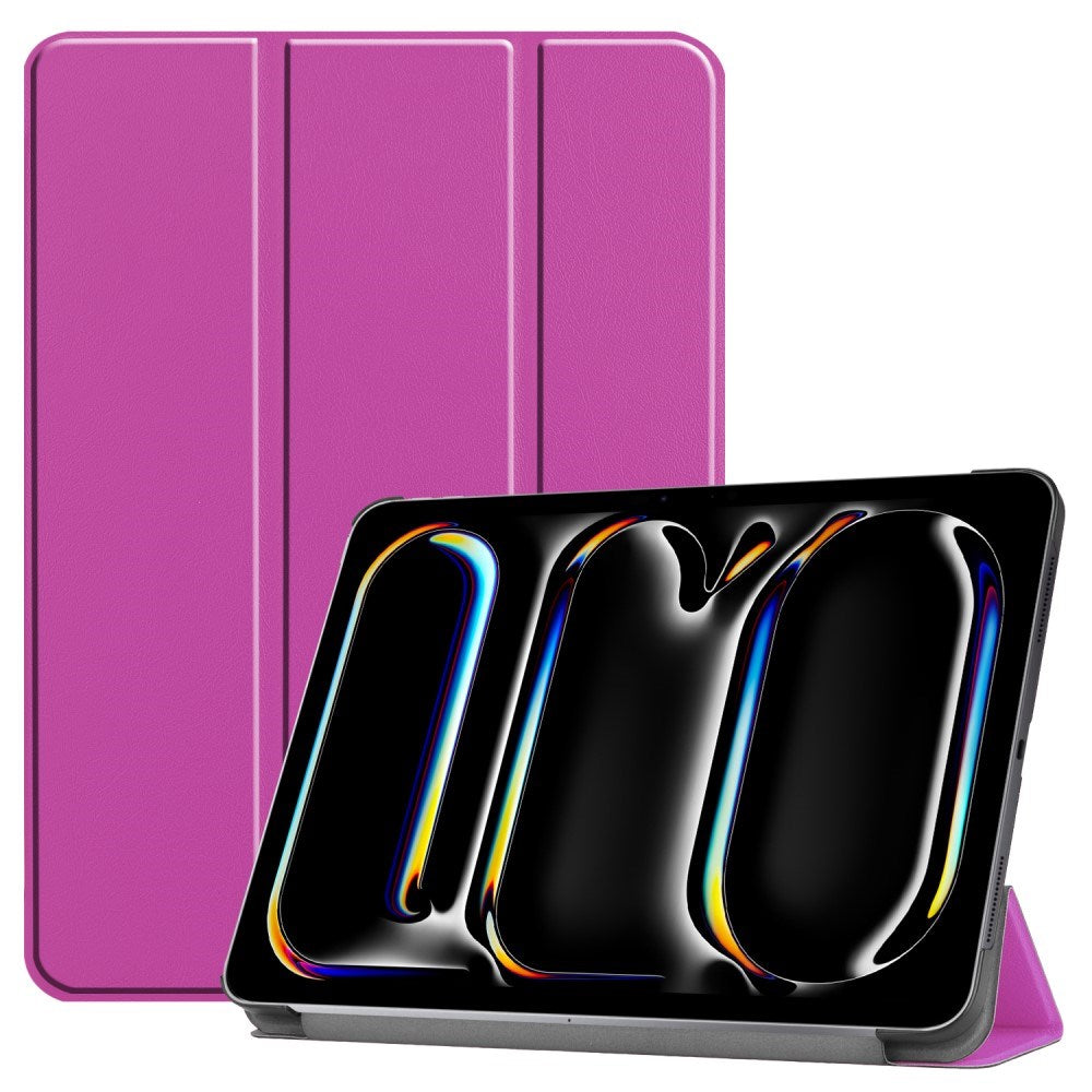EIDERWOOD iPad Pro 11" (2025 / 2024) Tri-Fold Læder Cover - Lilla