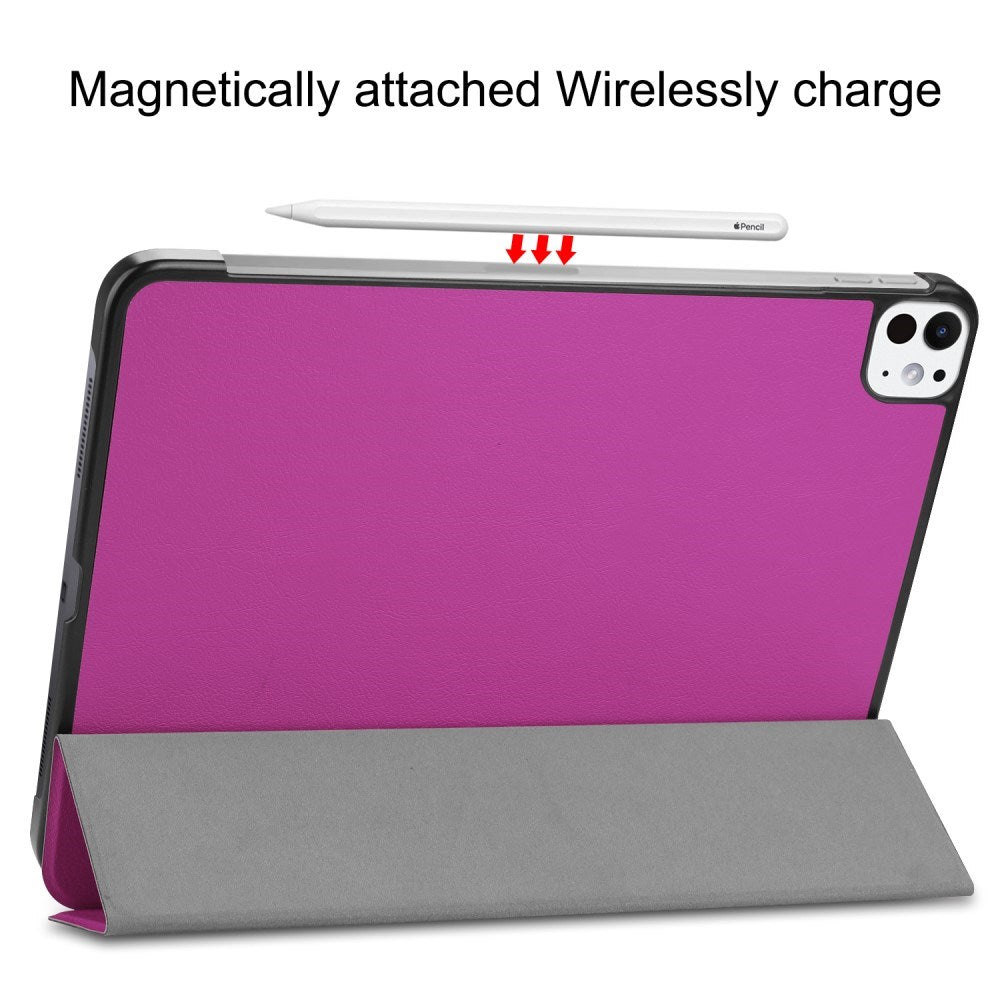 EIDERWOOD iPad Pro 11" (2025 / 2024) Tri-Fold Læder Cover - Lilla
