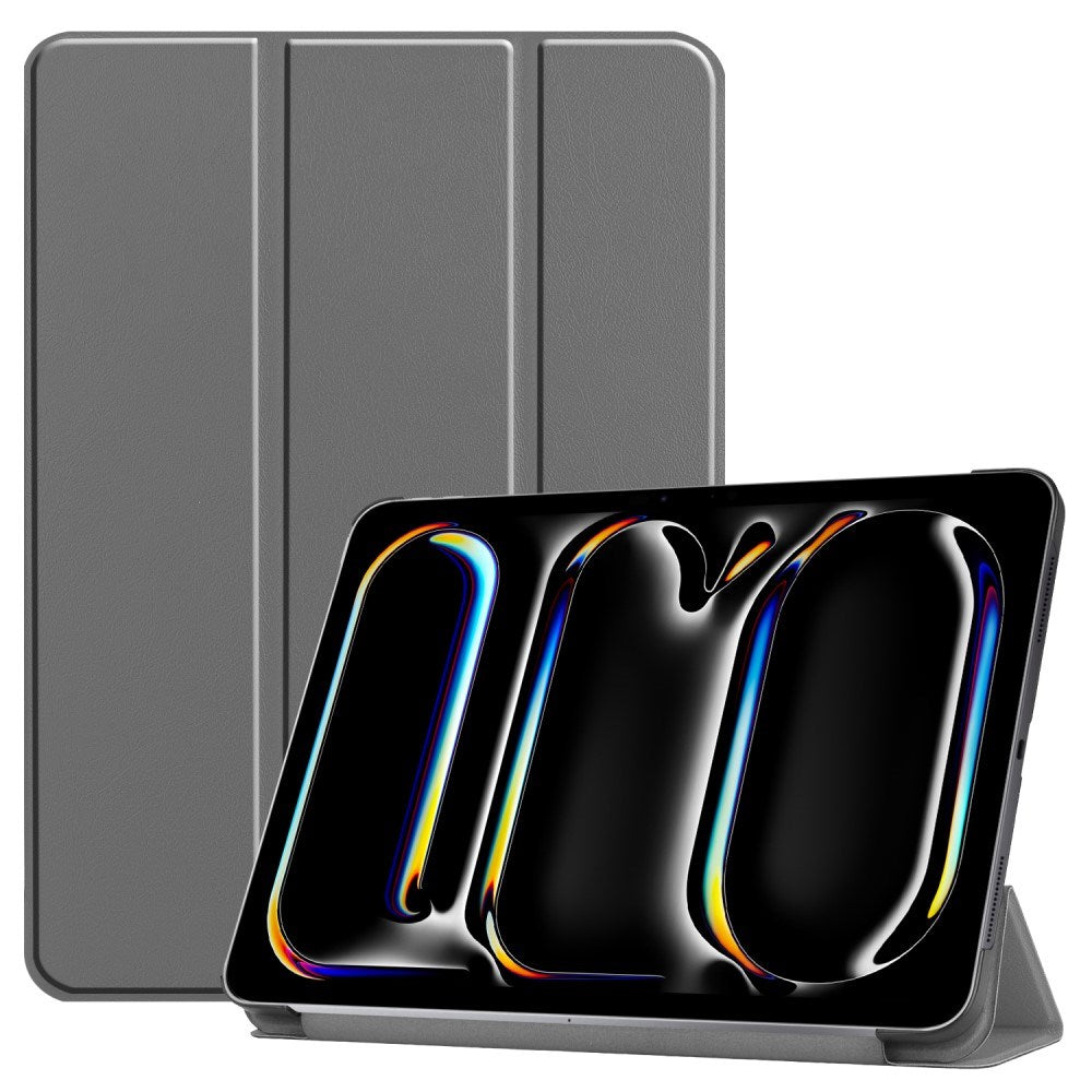 EIDERWOOD iPad Pro 11" (2025 / 2024) Tri-Fold Læder Cover - Grå