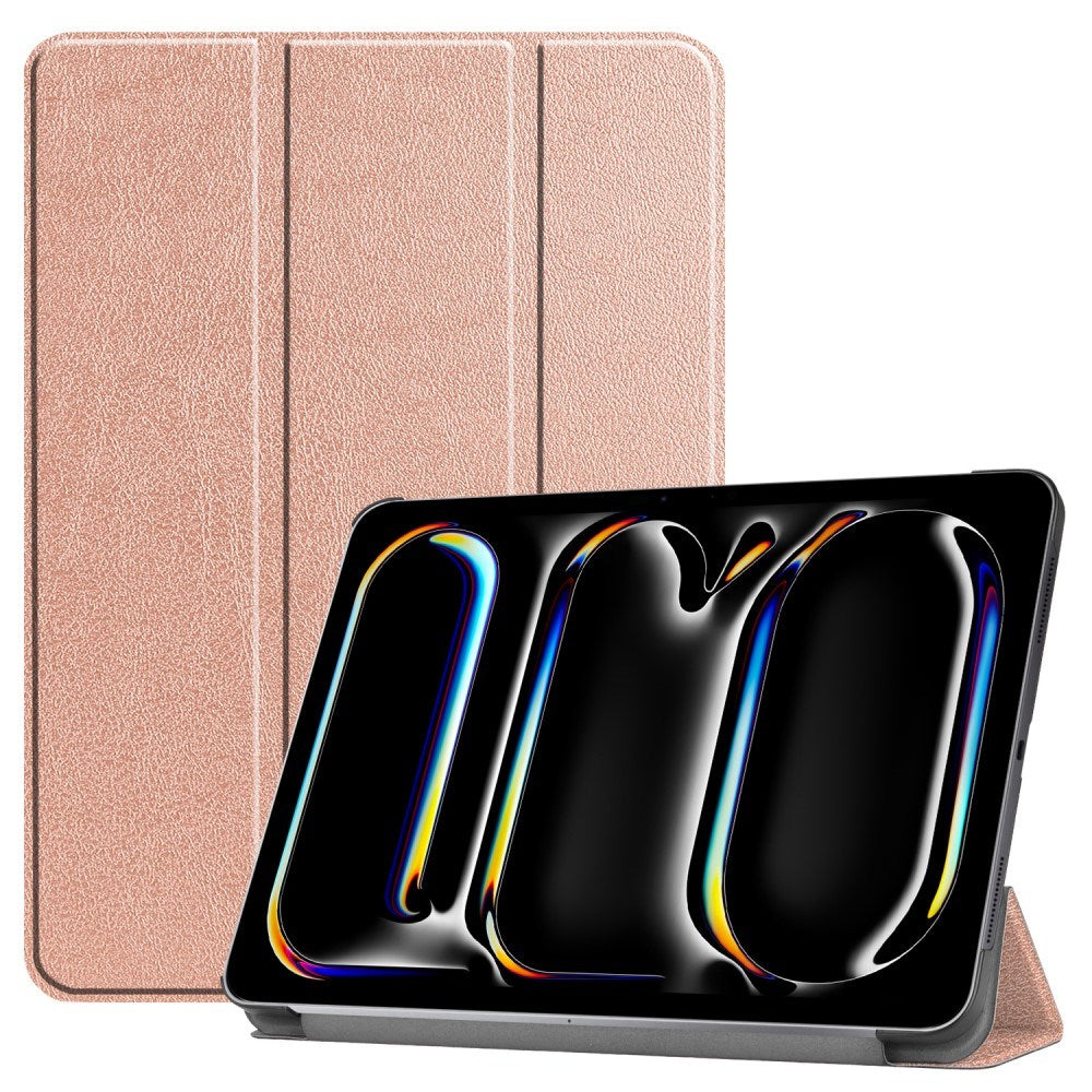EIDERWOOD iPad Pro 11" (2025 / 2024) Tri-Fold Læder Cover - Rose Gold