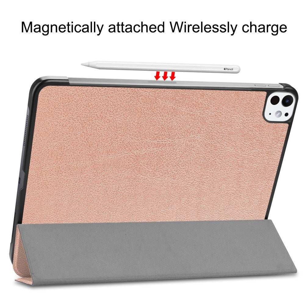 EIDERWOOD iPad Pro 11" (2025 / 2024) Tri-Fold Læder Cover - Rose Gold