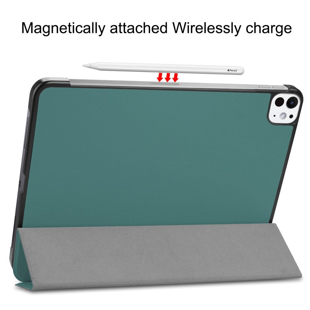EIDERWOOD iPad Pro 11" (2025 / 2024) Tri-Fold Læder Cover - Grøn