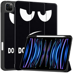 EIDERWOOD iPad Pro 11" (2025 / 2024) Tri-Fold Kunstlæder Cover m. Vågeblus Funktion - Don't Touch Me