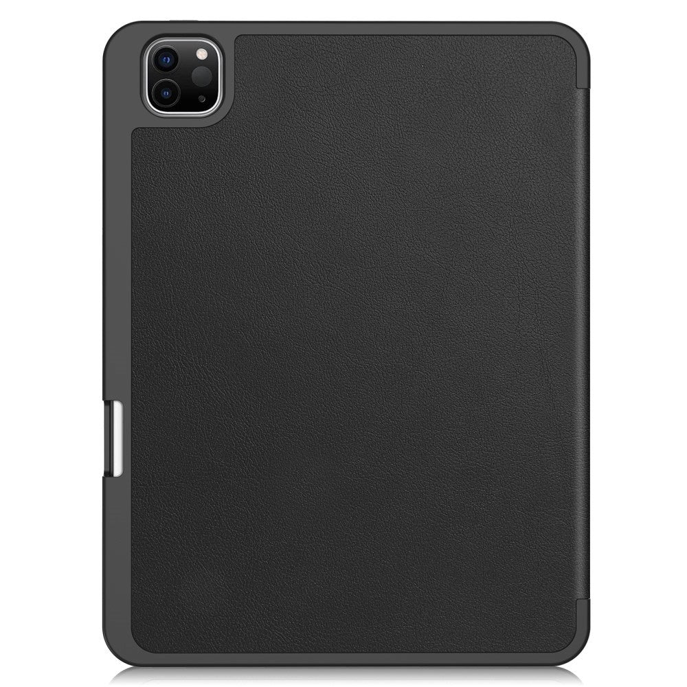 EIDERWOOD iPad Pro 11" (2025 / 2024) Tri-Fold Kunst Læder Cover m. Apple Pencil Holder - Sort