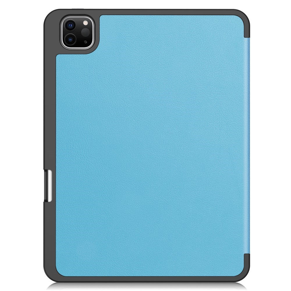 EIDERWOOD iPad Pro 11" (2025 / 2024) Tri-Fold Kunst Læder Cover m. Apple Pencil Holder - Blå