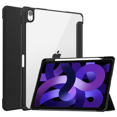 EIDERWOOD iPad Air 11" (2025 / 2024) Hybrid Cover m. Pen Holder - Sort & Gennemsigtig