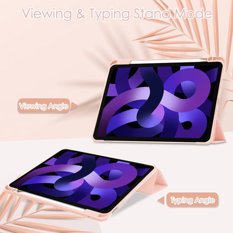 EIDERWOOD iPad Air 11" (2026 / 2025 / 2024) Hybrid Cover m. Pen Holder - Pink & Gennemsigtig