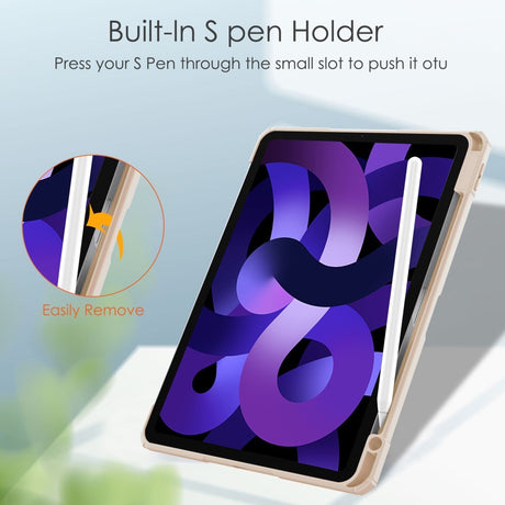 EIDERWOOD iPad Air 11" (2026 / 2025 / 2024) Hybrid Cover m. Pen Holder - Pink & Gennemsigtig